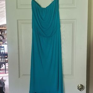 Strapless Turquoise Knit dress - Small - Velvet brand